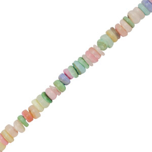Perline di conchiglia rondella multicolore pastello