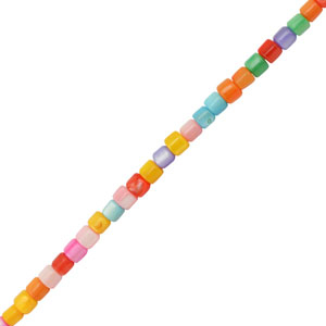 Perline di conchiglia tubo multicolore