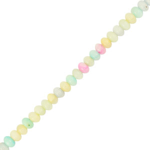 Perline di conchiglia rondella multicolore pastello