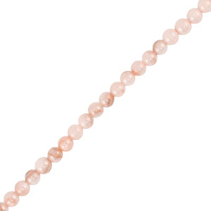 Perline di conchiglia tonda rosa