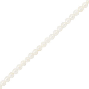 Perline di conchiglia tonda bianco