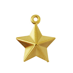 Ciondoli in acciaio inossidabile stella oro