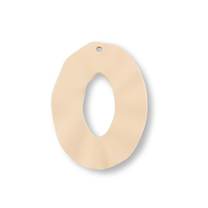 Ciondoli in acrilico ovale beige scuro