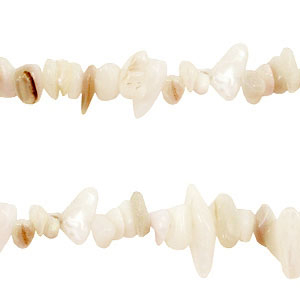 Perline in pietra naturale chips biancastro