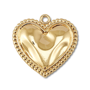 Ciondoli di metallo cuore oro