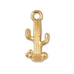 Ciondoli di metallo cactus oro
