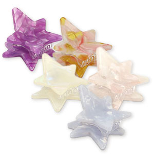 Accessori per capelli fermagli per capelli mix stella viola-rosa