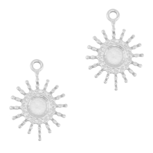 Ciondoli in acciaio inossidabile sole argento