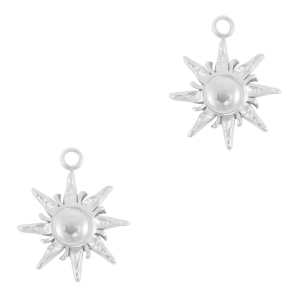 Ciondoli in acciaio inossidabile sole argento