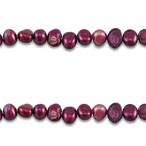 Perle di acqua dolce pepita viola scuro
