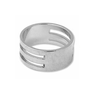 Anello apri anellino in acciaio inossidabile Silver