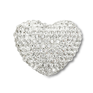 Perline in stile boh&eacute;mien cuore argento