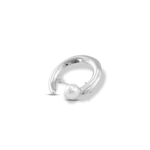 Broches con perla argento-bianco