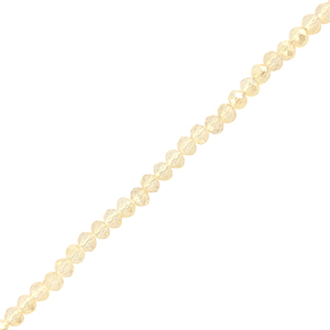 Perline sfaccettate 4x3mm rondella champagne chiaro