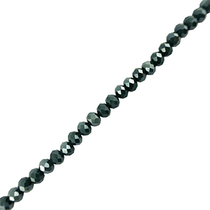 Perline sfaccettate 3x2mm rondella blu scuro