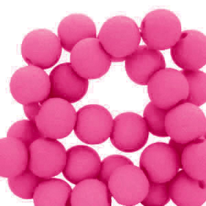 Perline in acrilico 4 mm fucsia