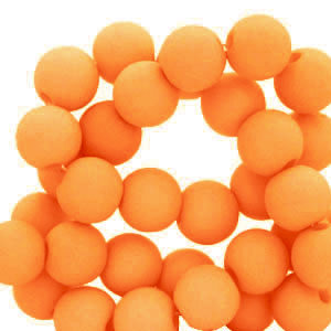 Perline in acrilico 4 mm arancione