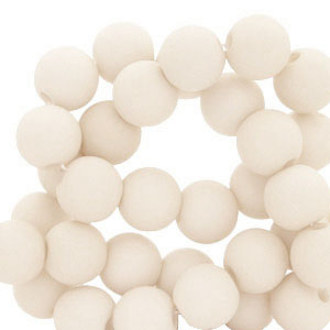Perline in acrilico 8 mm Off white