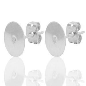 Componenti di metallo DQ orecchini 10mm argento antico (privo di nichel)