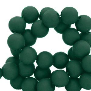 Perline in acrilico 8 mm verde scuro