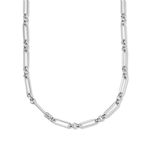 Collane in acciaio inossidabile maglia argento