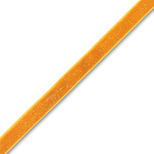 Nastro di velluto arancione-argento glitterato