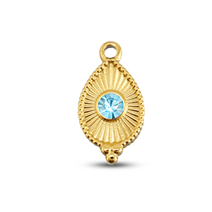 BY31&reg; Ciondoli in acciaio inossidabile goccia oro-acqua