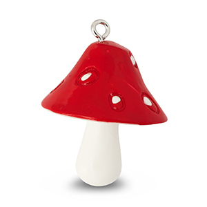 Ciondoli accattivanti fungo rosso-bianco