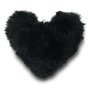 Ciondoli accattivanti Pompon cuore nero
