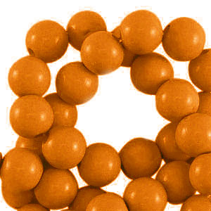 Perline in acrilico 6 mm lucido rame marrone