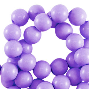 Perline in acrilico 4 mm lucido lilla