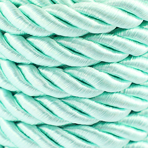 Cordoncino alla moda spirale 10mm turchese chiaro
