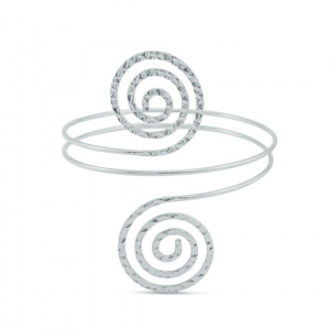 Bracciale da braccio spirale argento