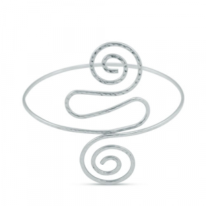 Bracciale da braccio spirale argento