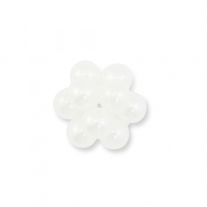 Ciondoli di perle fiore bianco