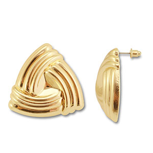 Orecchini alla moda triangolo oro