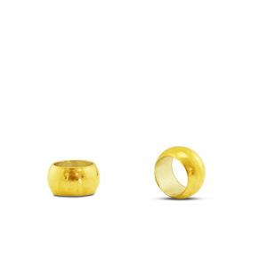 Componenti in acciaio inossidabile perline a forma di anellino 3x1mm oro