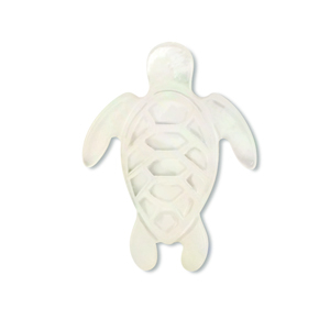 Perline di conchiglia tartaruga bianco (colore naturale)