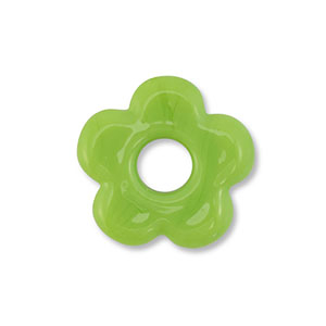 Perline di vetro fiore verde