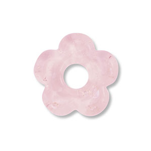 Perline di vetro fiore rosa chiaro