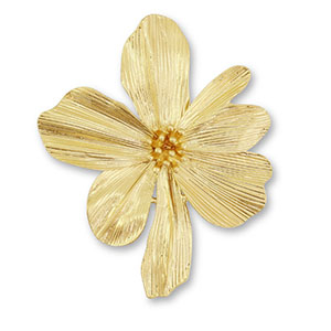 Ciondoli accattivanti fiore oro