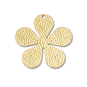 Ciondoli in acciaio inossidabile fiore oro
