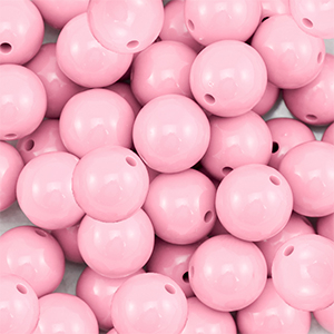 DQ Perline in acrilico 14 mm rosa chiaro