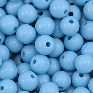 DQ Perline in acrilico 10 mm blu