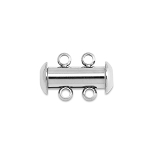 Componenti in acciaio inossidabile chiusura magnetiche per collane multifilo argento