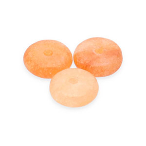 Perline in pietra naturale Quarzo rondella arancione