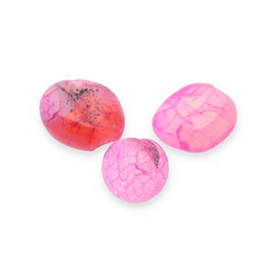 Perline in pietra naturale Quarzo rosa multicolore