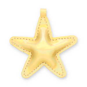 Ciondoli accattivanti stella oro effetto olografico