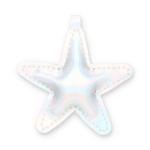 Ciondoli accattivanti stella argento effetto olografico