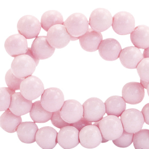 Perline di vetro 6 mm opache rosa malva chairo
